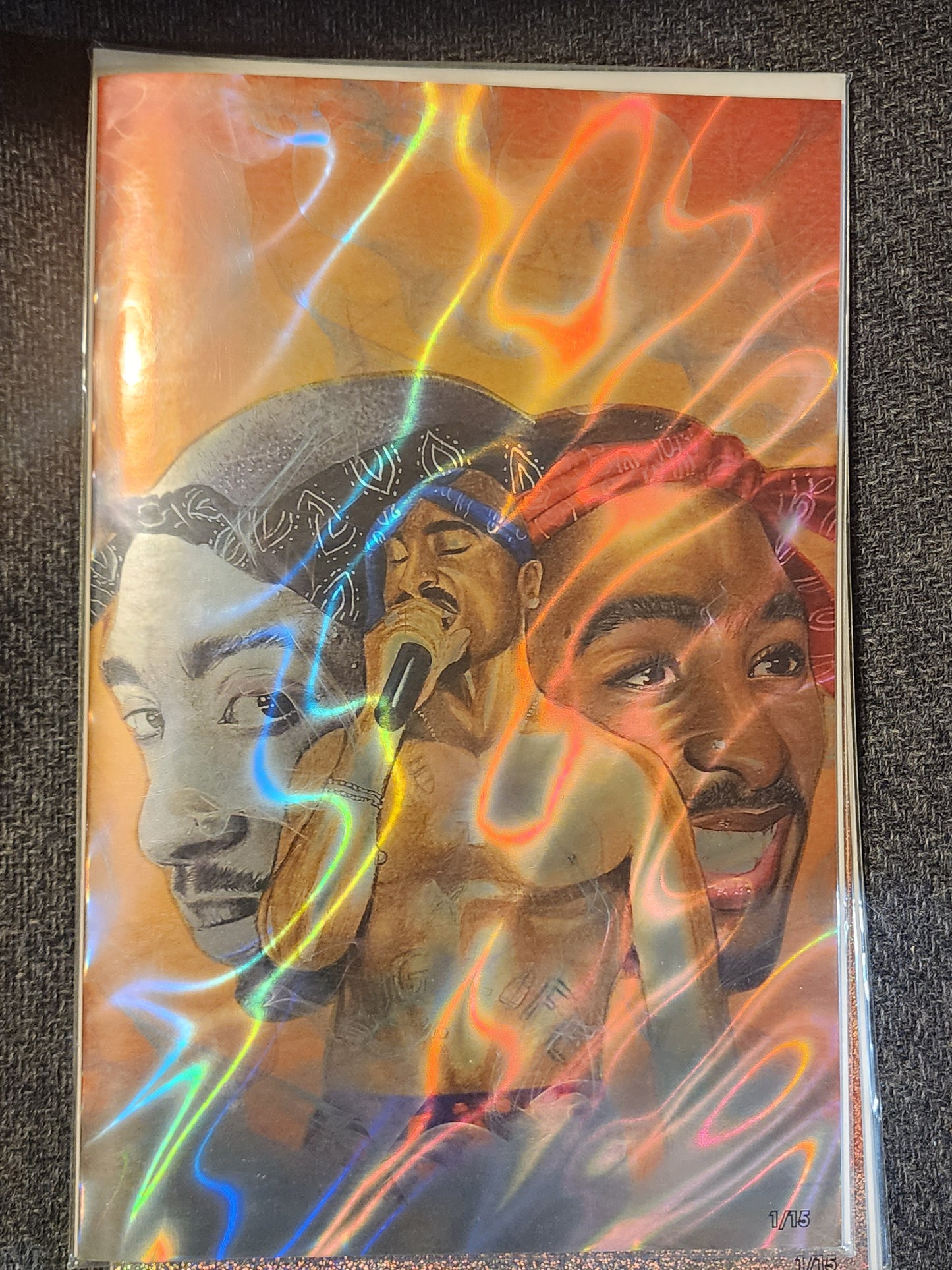 Tupac: Tribute Lava foil Red #1 Megacon 2025 Ltd To 15 with COA