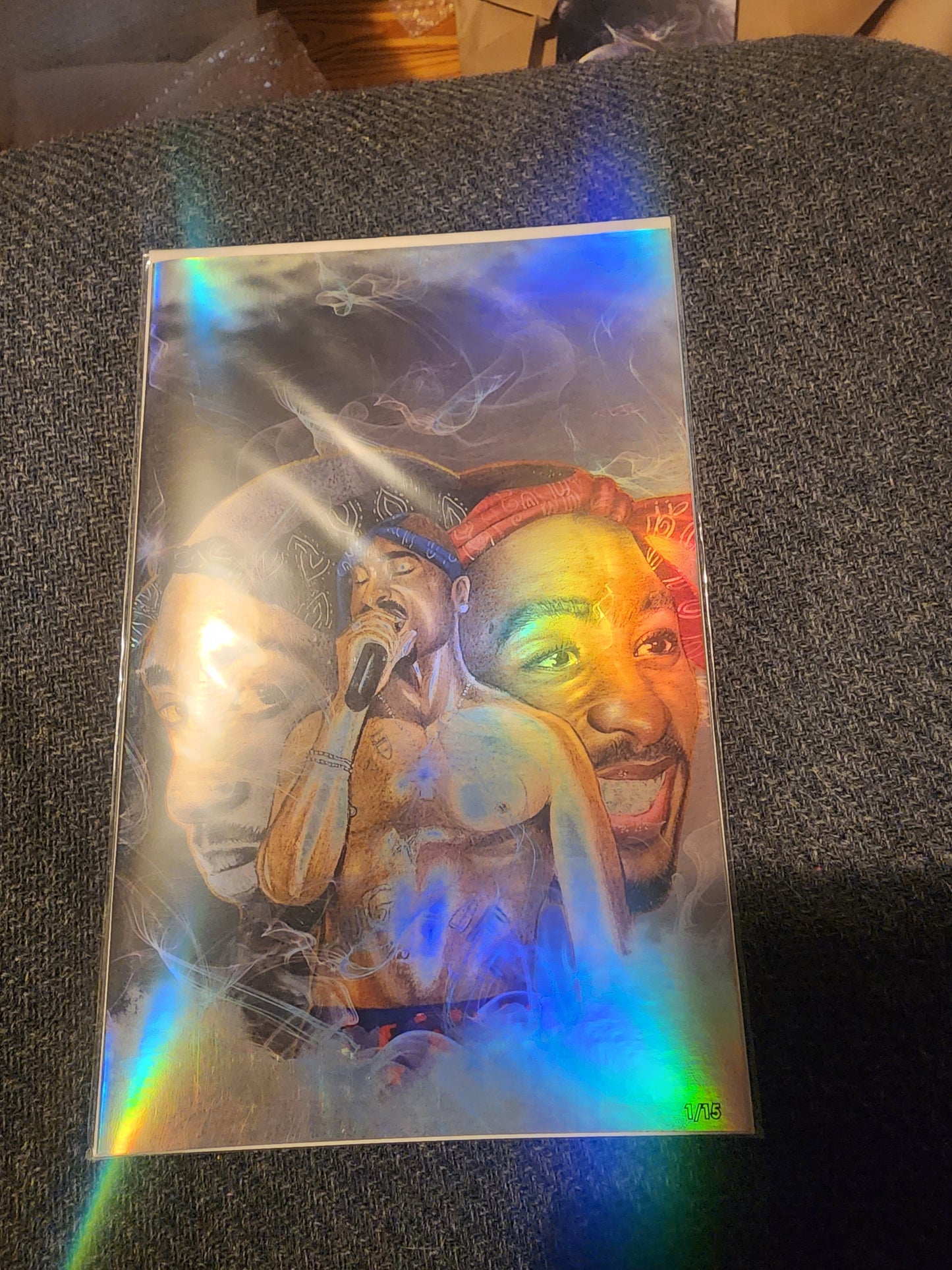 Tupac: Tribute HOLO FOIL Grey  #1 Megacon 2025 Ltd To 15 with COA