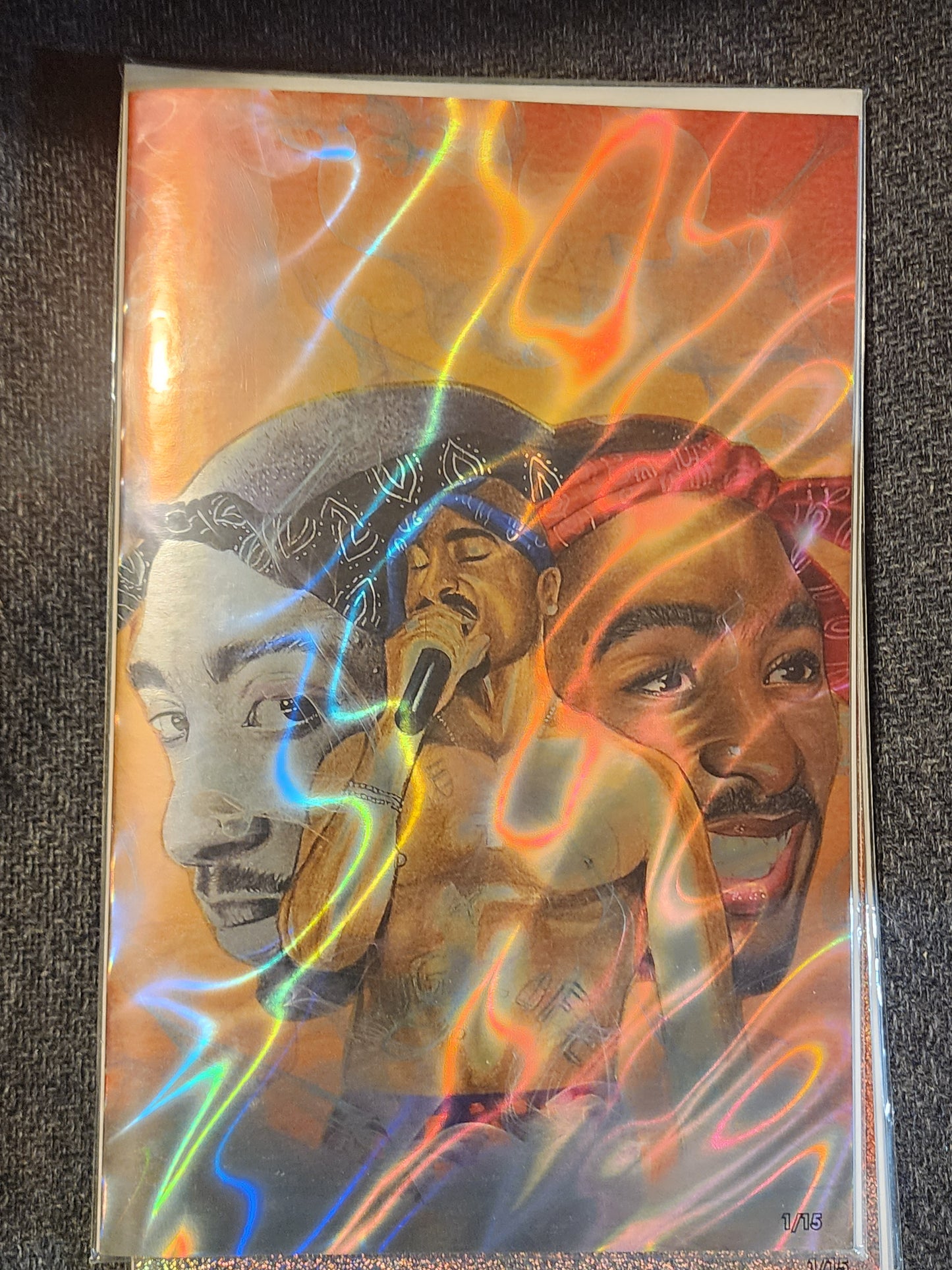 Tupac: Tribute Lava foil Red #1 Megacon 2025 Ltd To 15 with COA