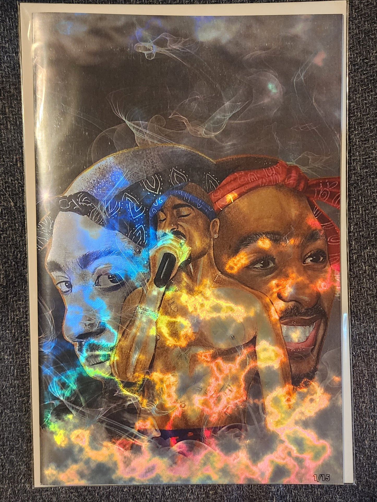 Tupac: Tribute MAGMA FOIL Grey  #1 Megacon 2025 Ltd To 15 with COA