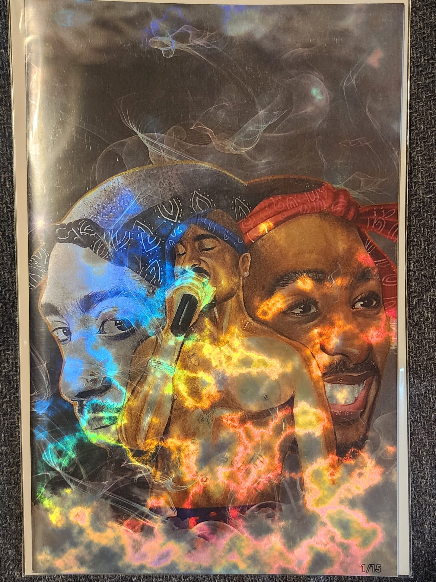 Tupac: Tribute MAGMA FOIL Grey  #1 Megacon 2025 Ltd To 15 with COA