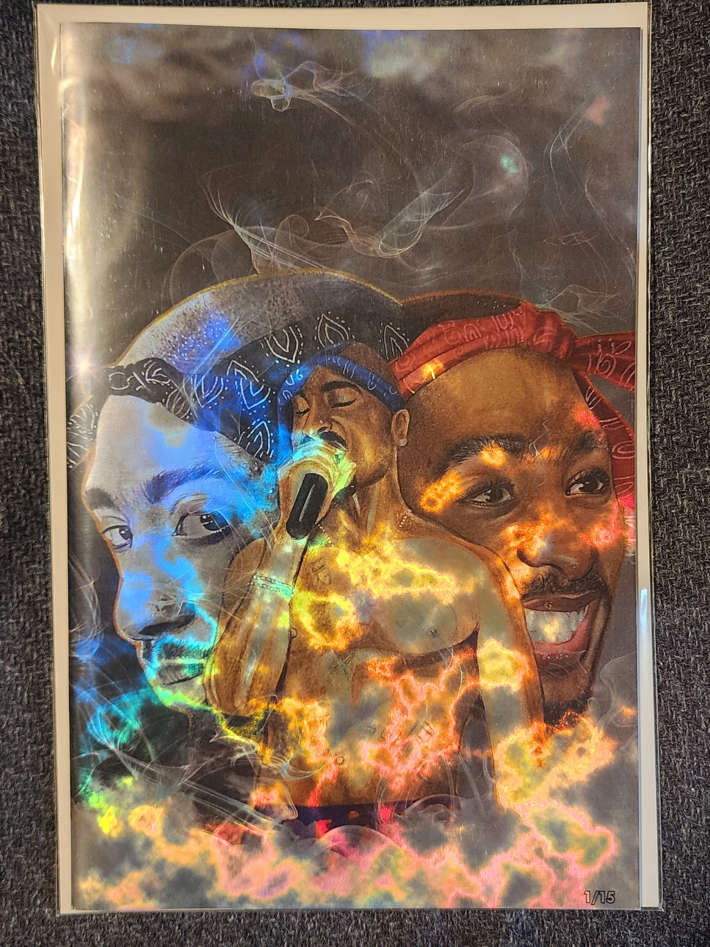 Tupac: Tribute MAGMA FOIL Grey  #1 Megacon 2025 Ltd To 15 with COA